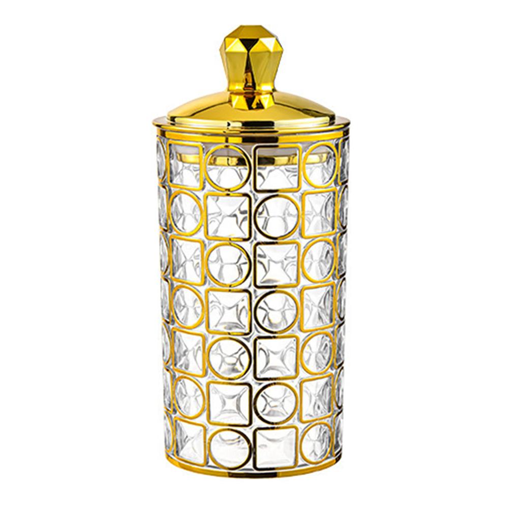 Heimaufbewahrungslösung Glas mit Goldrand Luftdichter Lebensmittelbehälter Goldgestreift Schick Goldstreifen Elegantes Design Zur Lebensmittelaufbewahrung