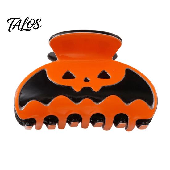 Durable Hair Claw Halloween Themed Claw, Hollow Pumpkin Design Clip, Strong Clip Grip Shower Back Head for Party Daily Wear