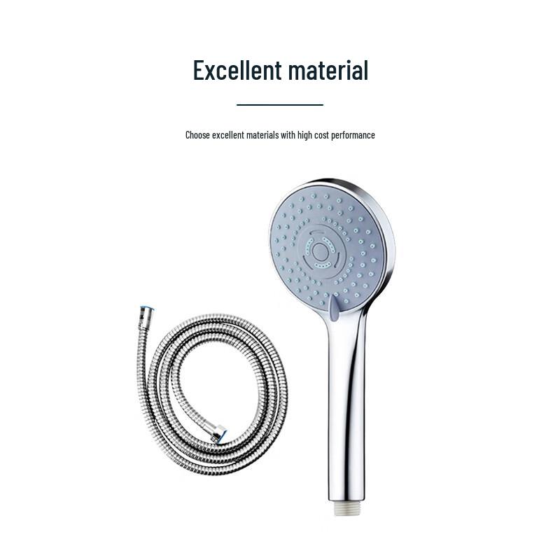 Jing Long Dun Handheld Pressurized Showerhead with Hose