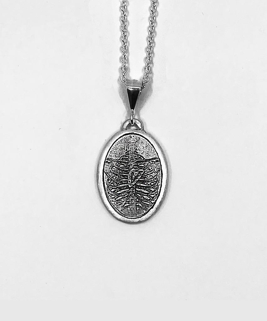 Oesalang Clover Protect Necklace Matte (Thin Necklace)