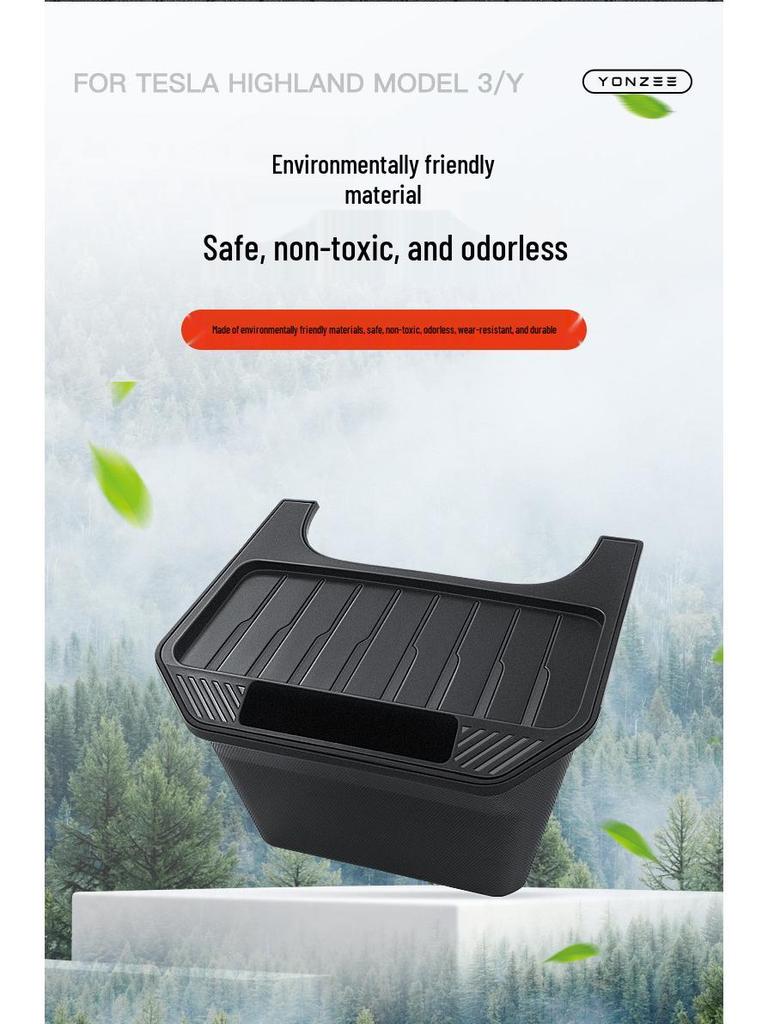 Rear Storage Box & Trash Can for Tesla Model Y/3