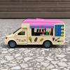 Inertia Food Truck Store Car Toy ABS Children's Toy Car  Doll House Accessories