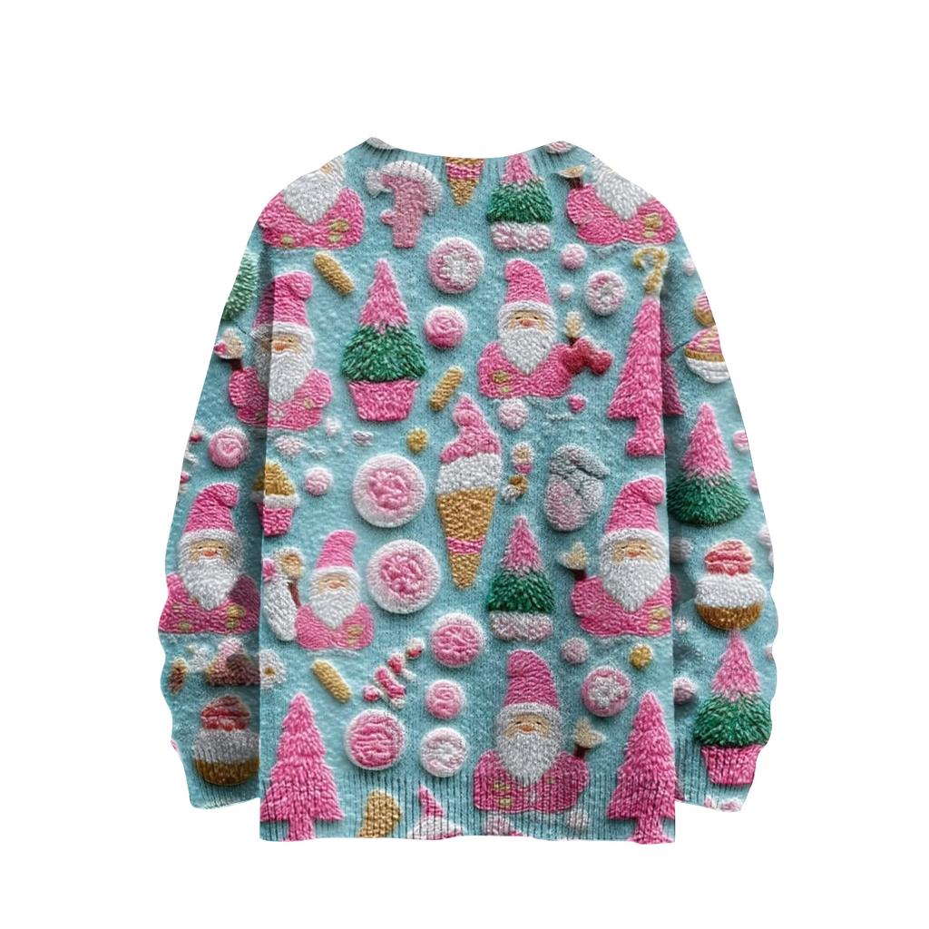 Christmas Sweatshirts For Women Knit Sweater Cute Shirt Fall Crewneck Pullover Tops