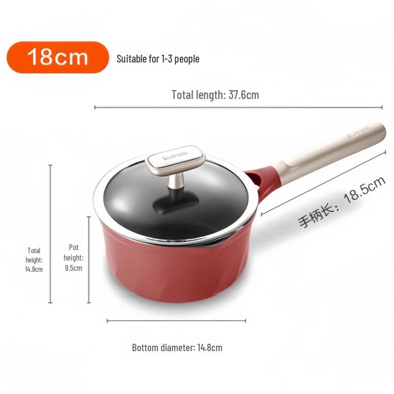 Supor Ceramic Non-stick Soup Pot with Red Dot Indicator