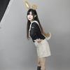 Bandeau Oreilles de Lapin Queue d'Animal Faite à la Main Headwear Oreilles de Lapin Longues Accessoires Cosplay Anime Queue de Lapin