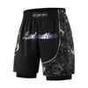 Anti-Light Exposure Compression Shorts for Muay Thai & Multi-Sport: Double-Layer Combat Fighting Gear