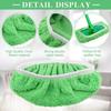 1/4Pcs Wet & Dry Cleaning Cloths Durable Absorbent Sponge Microfiber Mop Pads Flat Mop Head Washable Mop Cloth Reusable Sweepin