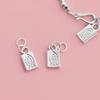 Sterling Silver Fish Tag Charm for DIY Bracelets and Necklaces