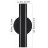 Wall Mounted Metal Vase Chic Flower Holder for Home Wedding Party Decor Wall Flower Tube for Fresh Artificial Flowers