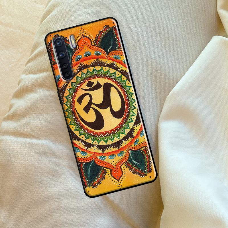 Aum Om Yoga Symbol Case For Oppo A96 A76 A16 A18 A38 A58 A78 A98 A74 A94 A54 A80 A60 A40 A15 A17 A57 A5 A6 Pro