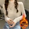 Women's Slim Fit Fleece Turtleneck - Autumn/Winter Long Sleeve Base Layer