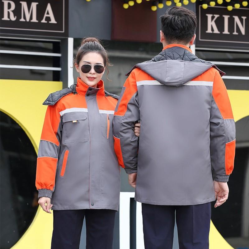Winter work clothes liner removable reflective strip cotton clothes cold storage labor insurance clothes cold cotton clothes