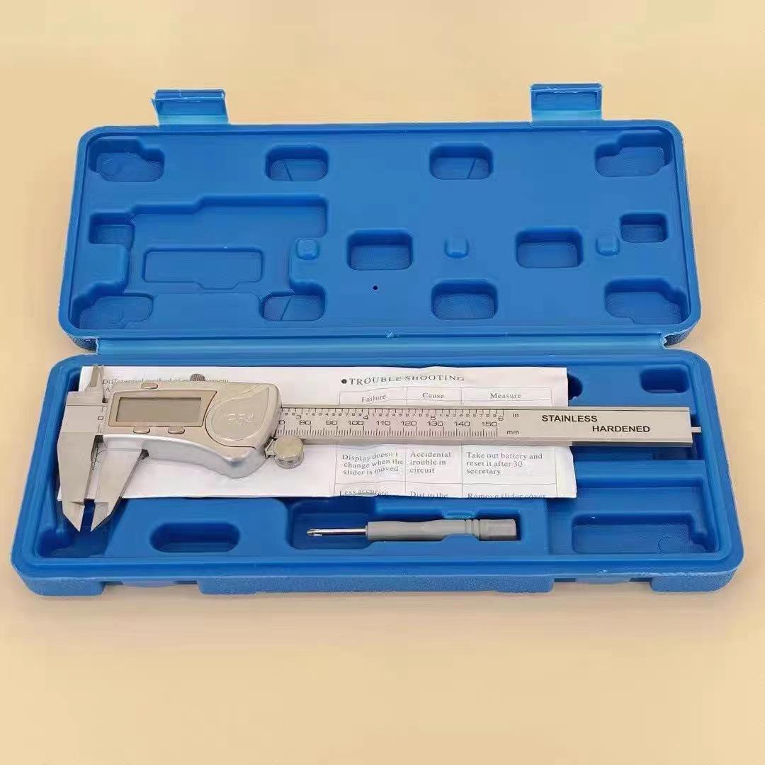 High Precision Digital Vernier Caliper with Dial Pointer, Stainless Steel Industrial-Grade.