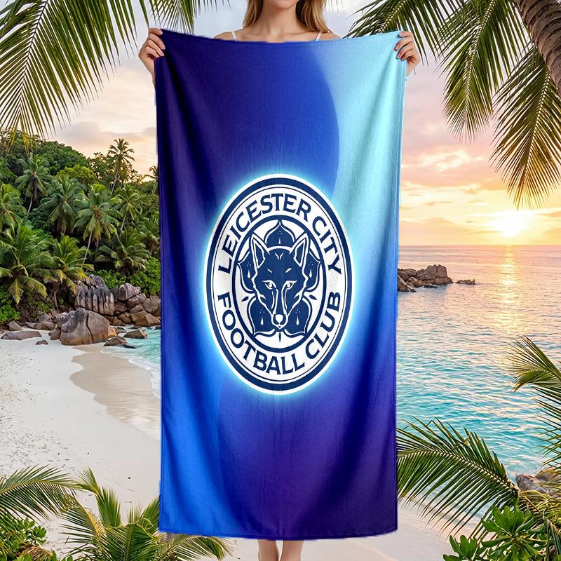 Leicester City Football Beach Towel Soft Microfiber Summer Towel Quick Dry Absorbent Towel for Beach Swimming Pool Travel