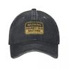 Ostrzeżenie Zrzędliwy Stary Bękart Podchodź Mężczyźni Kobiety Czapki Baseballowe Śmieszne Uwaga Zniszczona Prana Outdoor Regulowane Dopasowanie Snapback