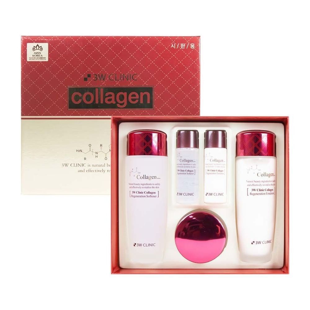 3w Clinic YMCEXSOM Collagen Regeneration Skincare 3-piece set