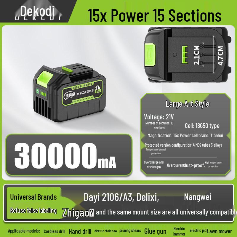 Universal Lithium-Powered Electric Tool Set: Angle Grinder, Impact Drill, Chainsaw, Cutting Machine, Wrench, Air Gun, Hammer.