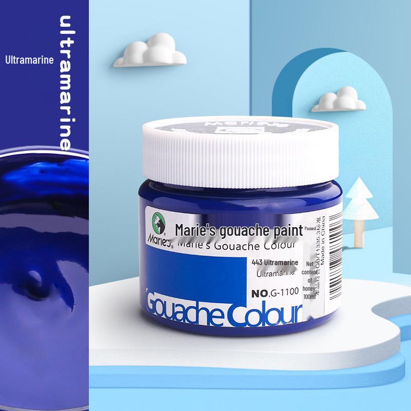 Mali Washable Gouache & Watercolor Paint for Beginner Students - 100ml & 50ml Jars, Perfect for DIY Finger Painting.