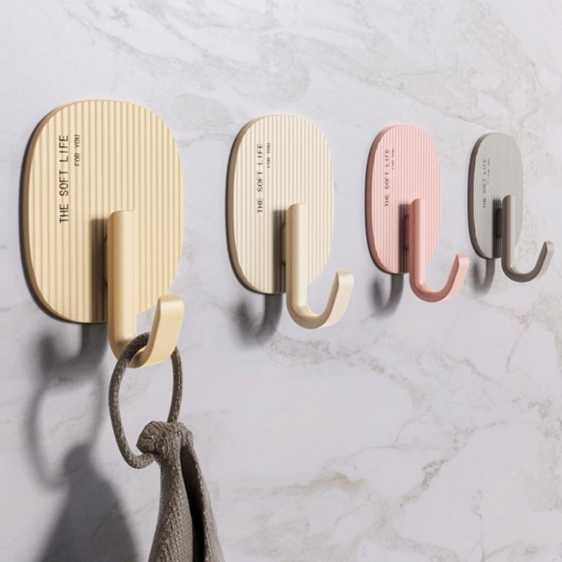 Without Damage Adhesive Wall Hook Portable Without Nail Picture Hangers Waterproof Reusable for Home and Office