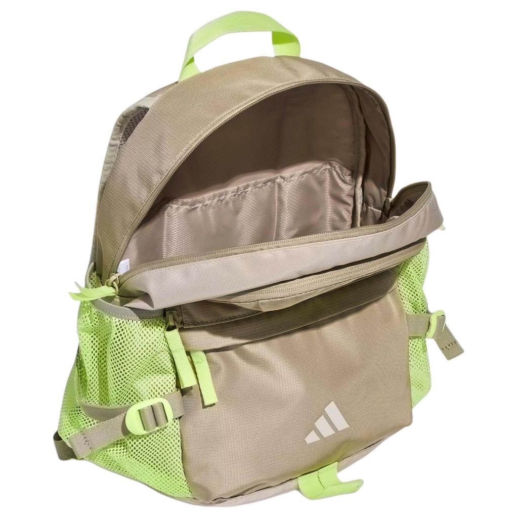 Adidas Fashion Minimalist Color Block Versatile Plaid Fabric Backpack Unisex Backpack Brown KS0246