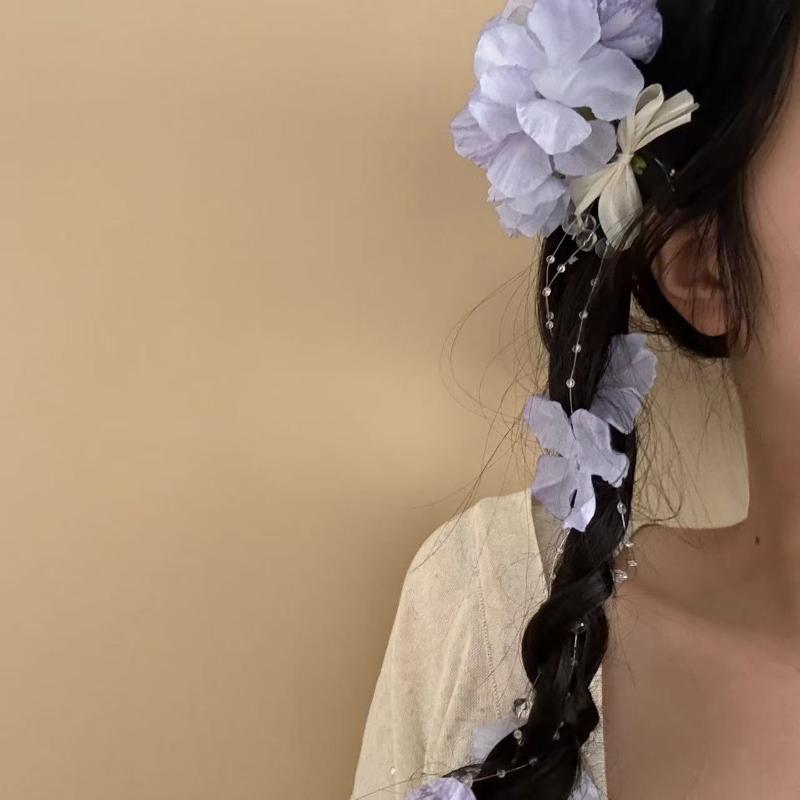 

Праздничный стиль Цветочные заколки для волос Имитация цветка Заколка для волос для женщин девушек Милые аксессуары для волос Подарки