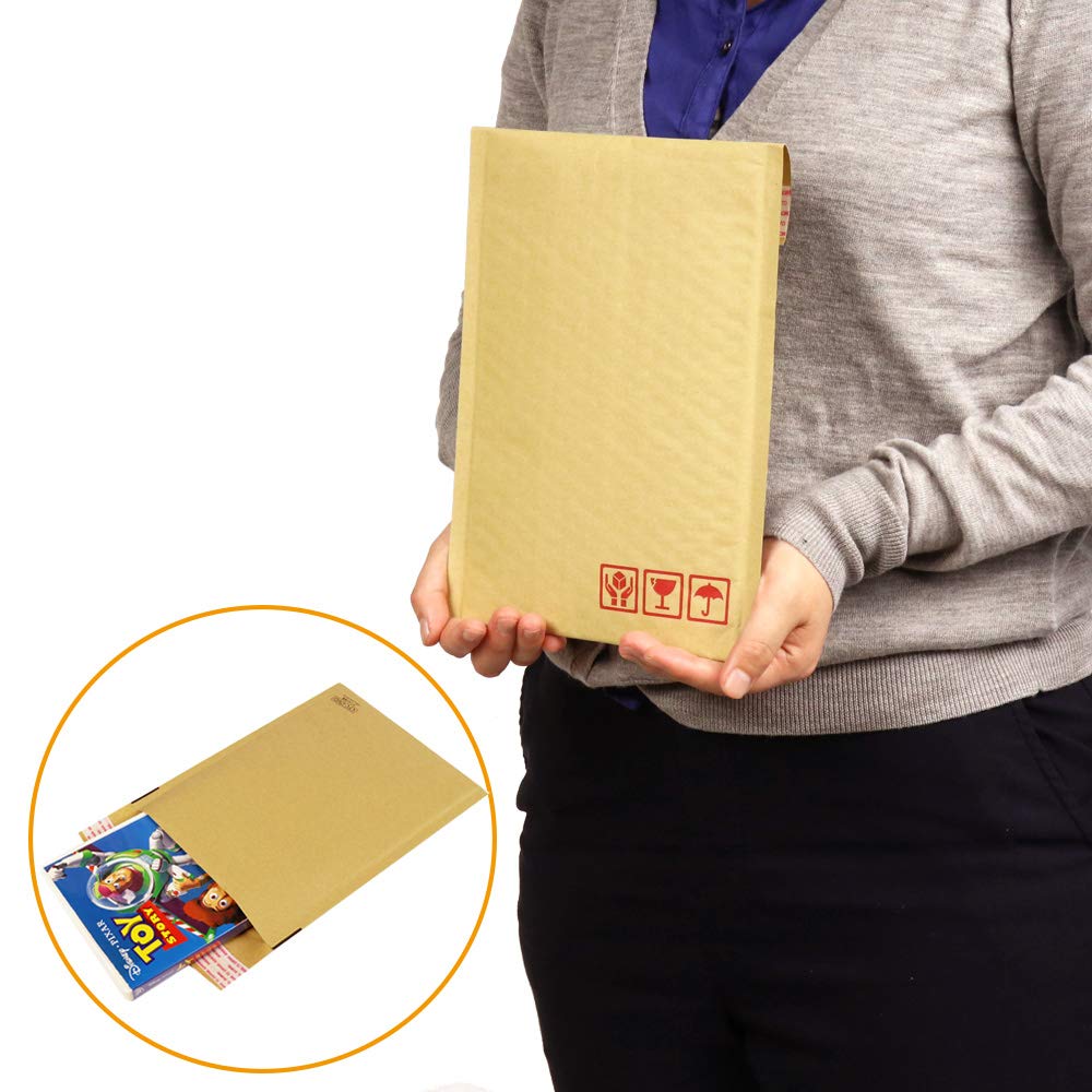 Cardboard One Cushion Envelope DVD Size (10 Pieces)