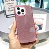 Applicable To iPhone16Promax Glitter Three-in-one Mobile Phone Case 15 All-inclusive Anti-drop Mobile Phone Protective Case 14