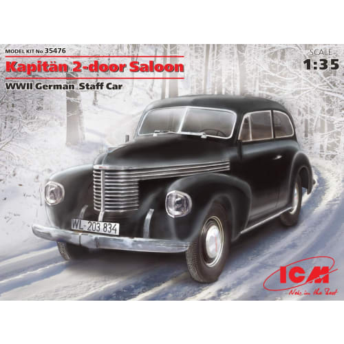 ICM 1/35 scale German Kapit?n 2-Door Saloon Staff Car Plastic Model 35476