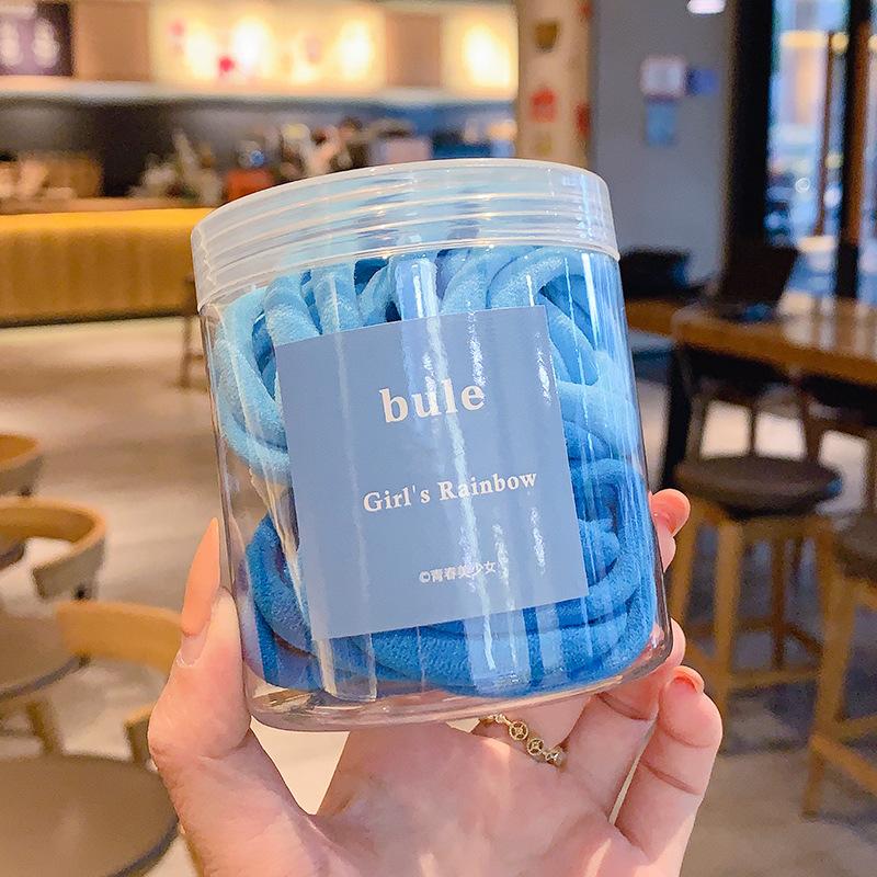 Korean Fashion Colorful Macaron Candy Hair Tie Sweet Ponytail Elastic Rubber Band Women Hair Accessories