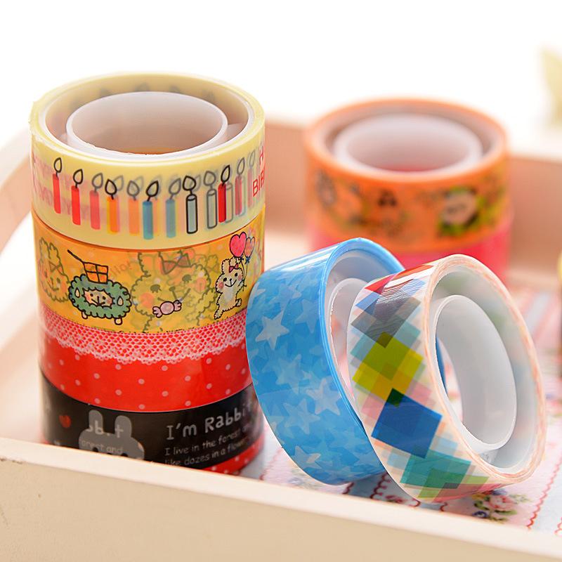 Dekoratives Klebeband Büro Kulturwaren Cartoon-Muster Diamanten-Sticker Scrapbook Tagebuch Handgemachte DIY-Materialien Kunsthandwerk TMZ