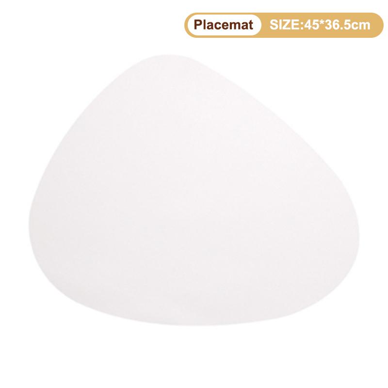 Double-Sided Pu Leather Placemat Teacup Coasters Waterproof And Oil-Proof Table Mats Western Restaurant Heat-Insulating Mats