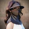New Arrivals Open Run Women Sun Cap And Face Mask Set