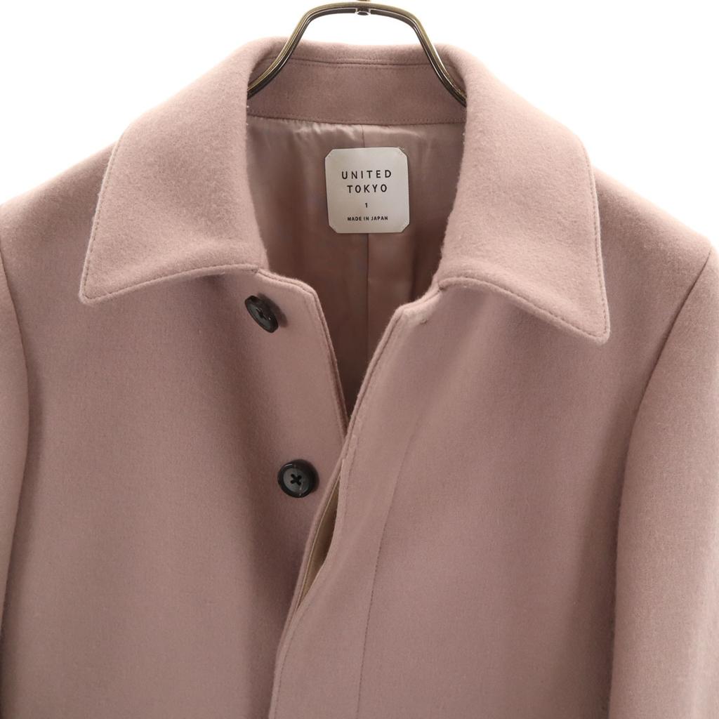 UNITED TOKYO Made in Japan Wool Blend Stainless collar coat 1 Women Used