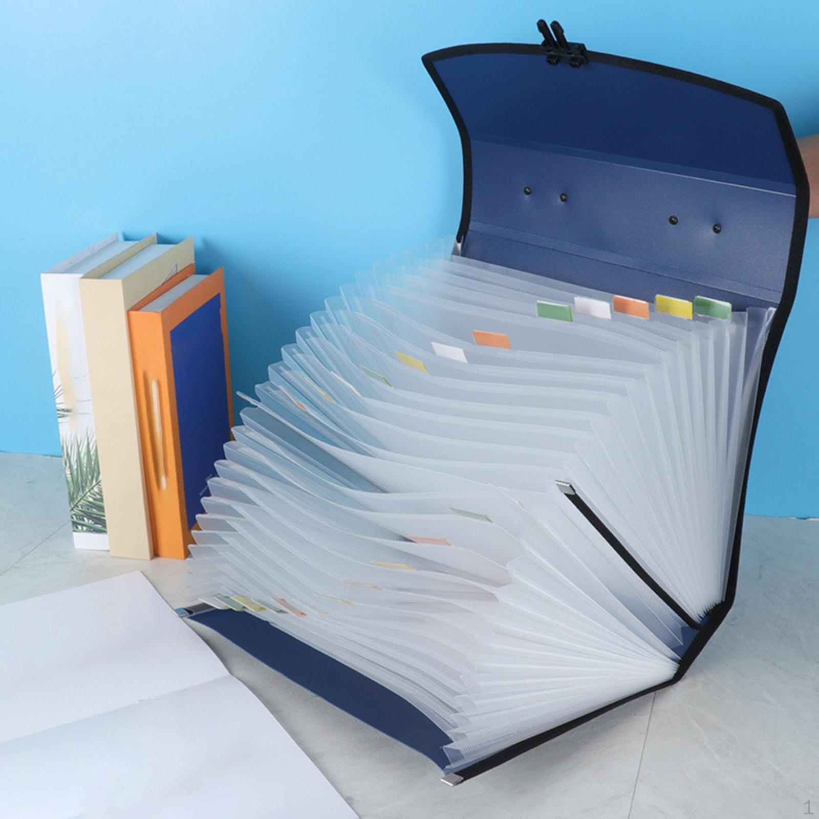 

Расширяющийся органайзер для папок-файлов формата А4, водонепроницаемый кошелек для документов темно-синий