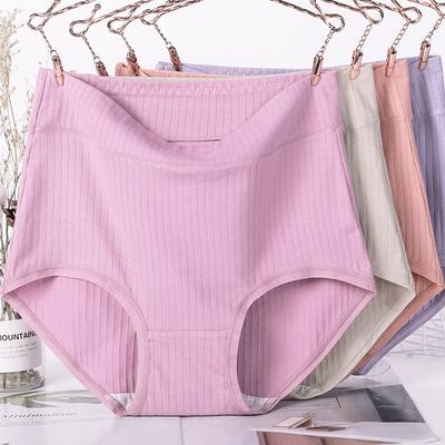 Mutandine da donna di mezza età in cotone a vita alta, taglie forti, per mamme di mezza età