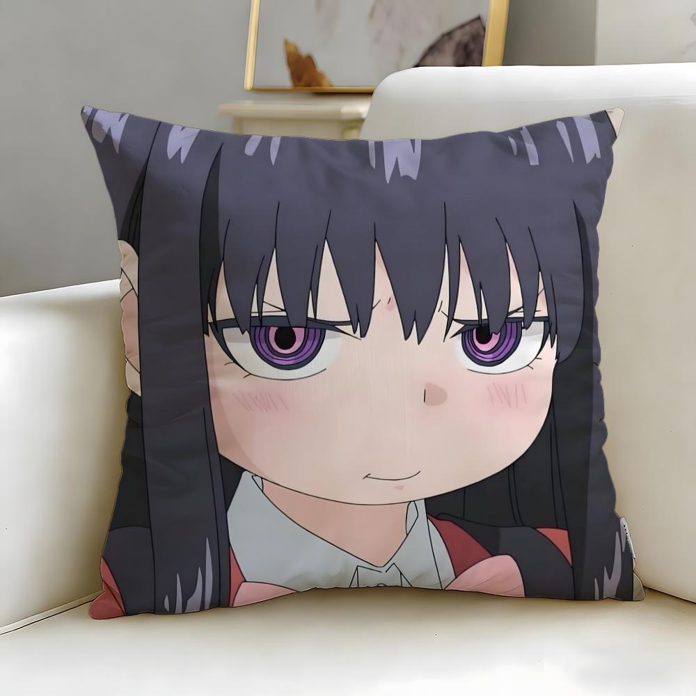 anime Kaii to Otome to Kamikakushi Cushion Cover Soft EasyWash Pillow Case Versatile for Couch Bed Travel and Office