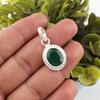 Green Onyx Pendant, 925 Sterling Silver Jewelry, Handmade Silver Chain Pendant Gemstone Jewelry Gift For Women