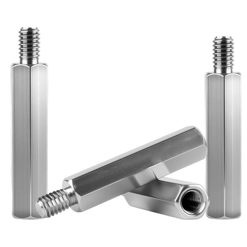 304 Stainless Steel M2-M6 Male-Female Hex Standoff Connector with Internal-External Threads