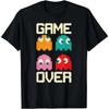 Summer Game Over 80s Funny Children T-shirt Nostalgia Arcade Ghost Gamer Kid's Clothing Boys T Shirt Short Sleeve Cotton Tshirt