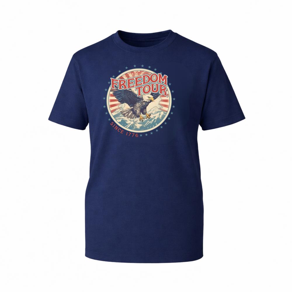 American Bald Eagle TShirt Vintage Freedom Tour Unisex Novelty Gift TTop S