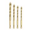 Four-Edged Cross Hex Tile Drill Bit Non-slip High Hardness Hexagonal Shank Drill Bit Set Concrete Brick Hole Opener