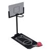 Desktop Basketball Game Aluminum Alloy Anti Slip Black Weighted Base Foldable Basketball Desktop Toy for Kids