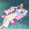 Inflatable Water Hammock Swimming Pool Floating Bed Foldable Summer Lounger Chair for Adult Beach Vacation Party