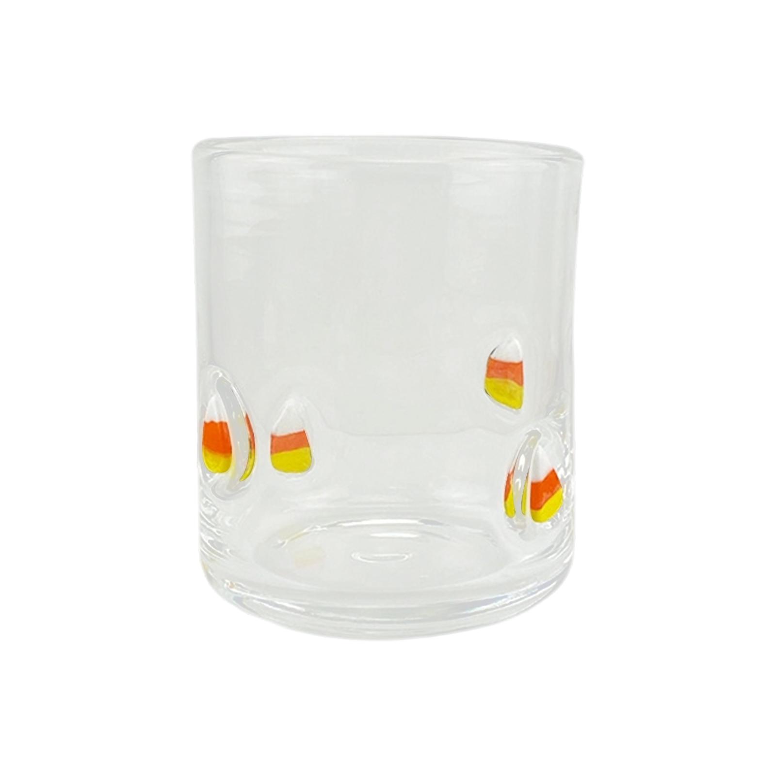 

Прозрачный стеклянный стакан, украшенный леденцами One Size