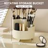 New 360 Rotating Makeup Organizer,Large Capacity Cosmetic Display Case Desktop Storage Box For Makeup Brushes Eyeliner Skincare