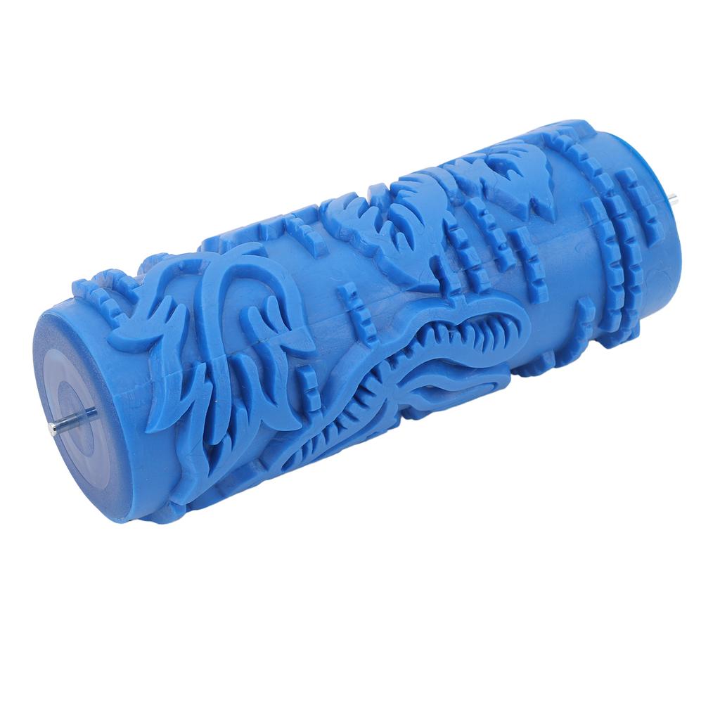 5in Pattern Paint Roller Decorative Texture Art Roller Wall Tools Soft Embossing Textured Rubber Roller for Clothes