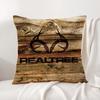 Cool R-Realtree Cushion Cover Summer Coolness Linen Fabric Double-Sided Printing Pillow Case Sofa Home Decor Gift