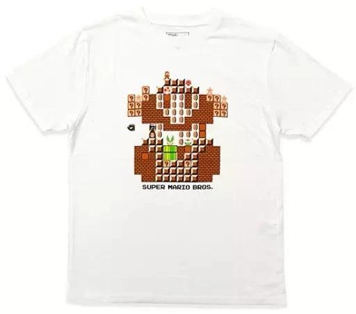 Mario Maker T-shirt White M size Super Mario S