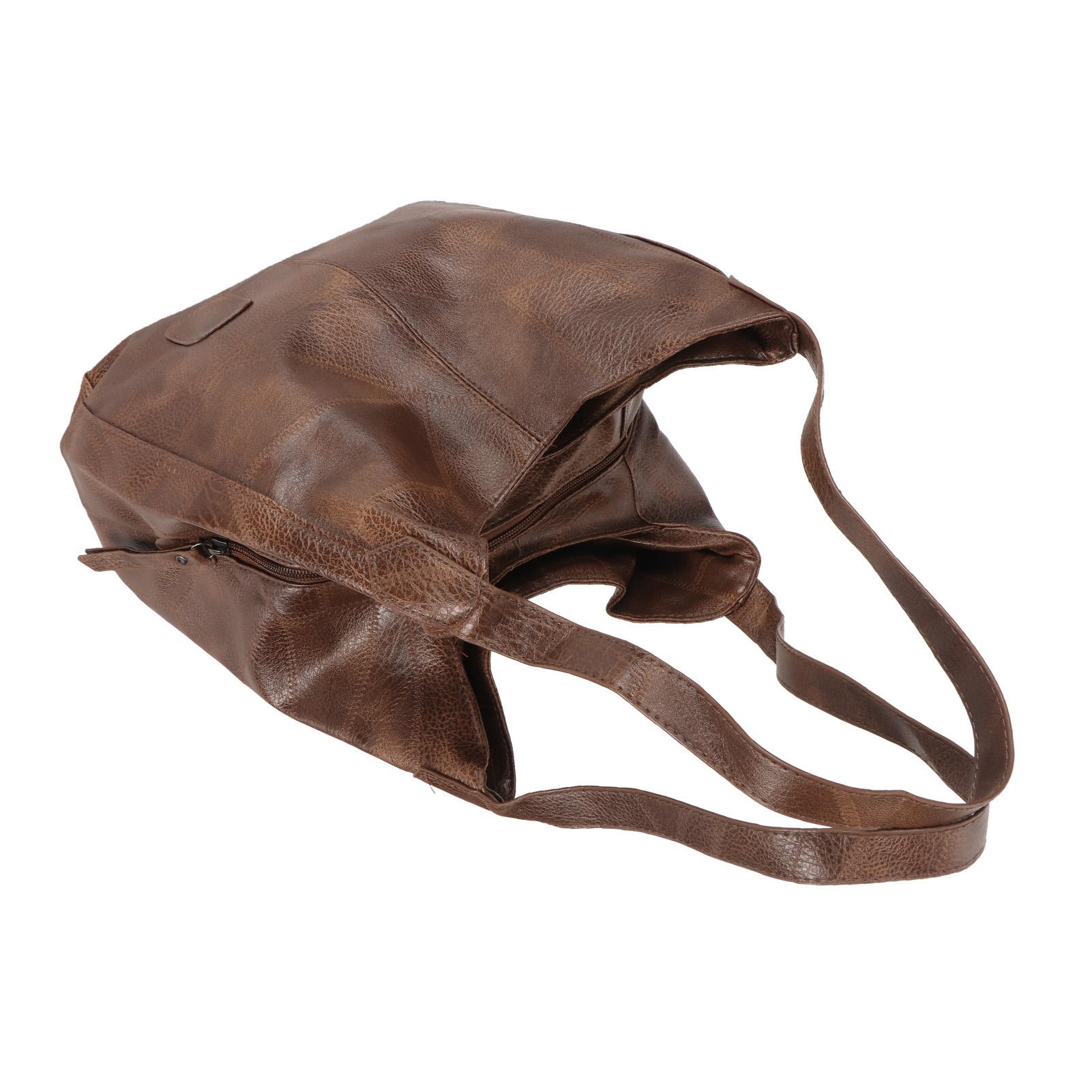 

Женская сумка через плечо, модная, универсальная, мягкая, из искусственной кожи, женская, большая вместительная сумка, кофейный цвет