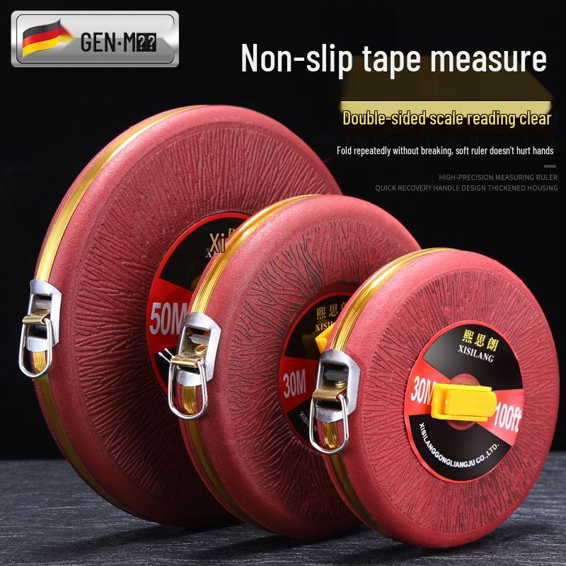 Thickened Non-Slip Soft Cloth Measuring Tape - 20/30/50/100 Meter Multifunctional Ruler